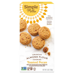 Simple Mills Grain-Free Crunchy Cookies Toasted Pecan, 156g