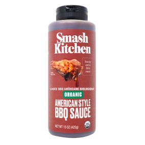 Smash Kitchen Organic American Style BBQ Sauce, 425mL