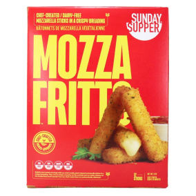 Sunday Supper Mozza Fritto Plant-Based Breaded Mozzarella Sticks, 12 sticks