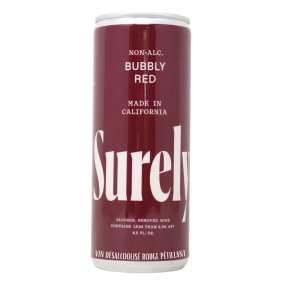 Surely Alcohol Removed Wine Bubbly Red, 250 mL