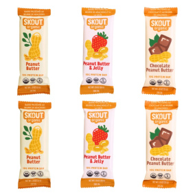 Skout Organic Protein Bar Variety 6-Pack, 55 g each