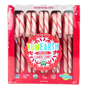 YumEarth Organic Candy Canes, 10 Canes