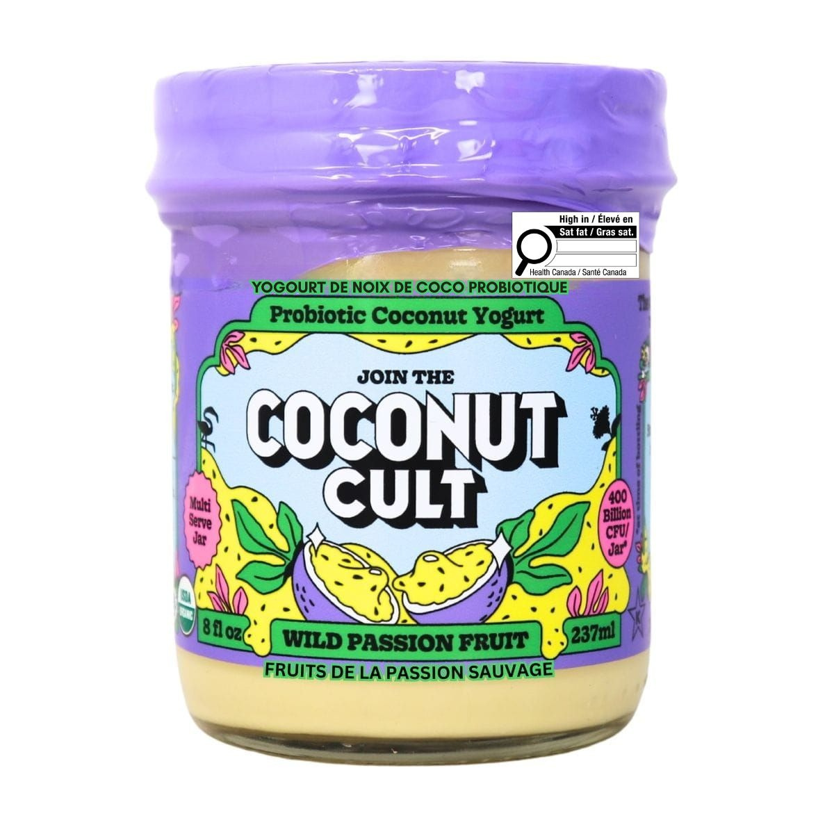 The Coconut Cult Probiotic Coconut Yogurt Wild Passion Fruit at