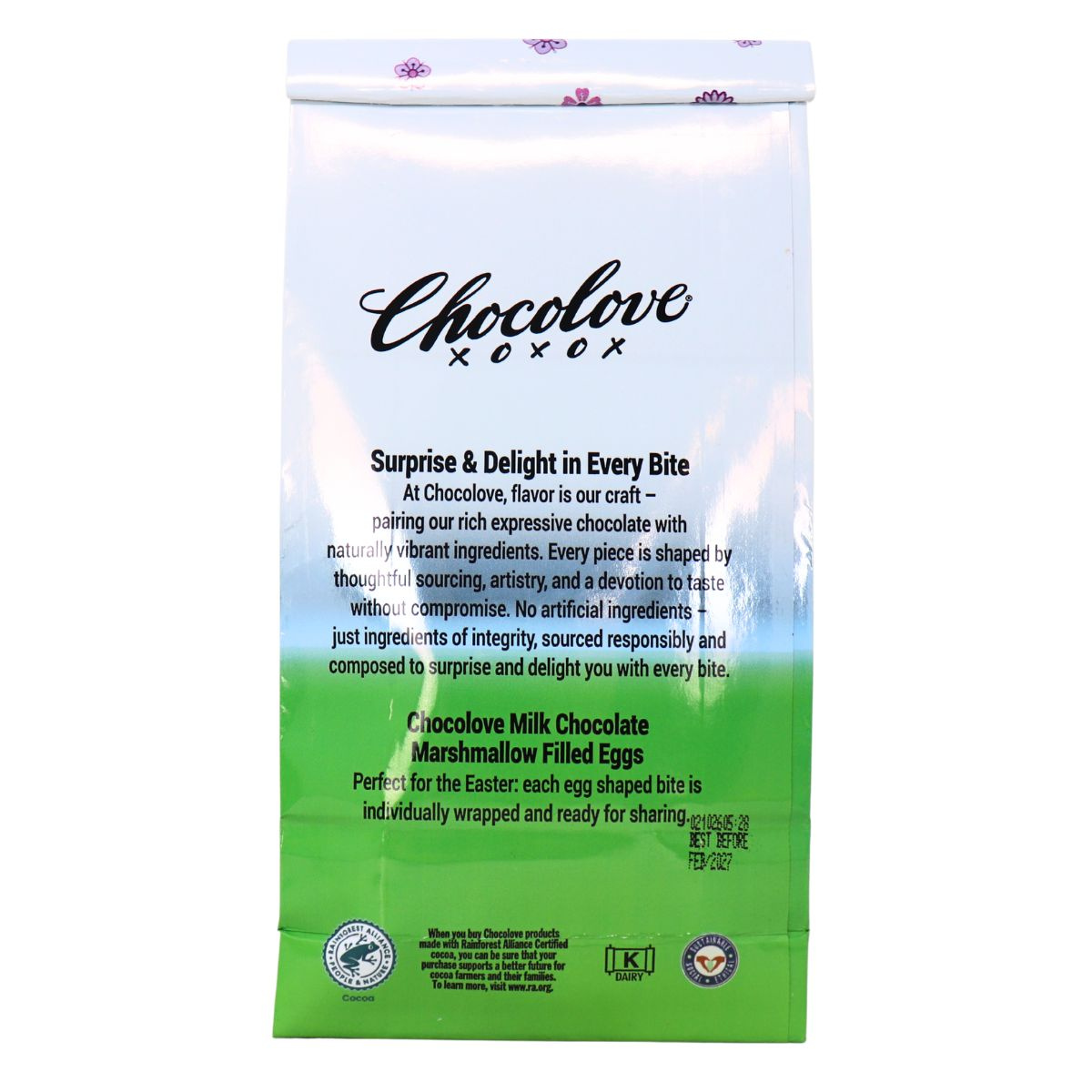 Chocolove XO Chocolate Marshmallow Eggs at Natura Market