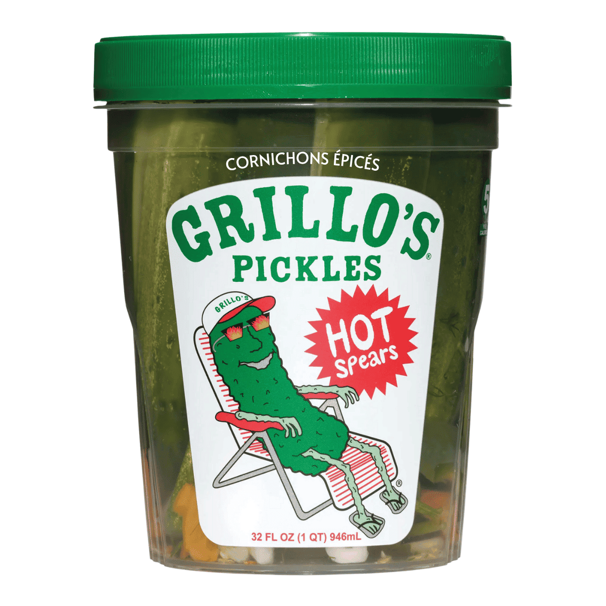 Grillo's Pickles Pickle Hot Spears at NaturaMarket