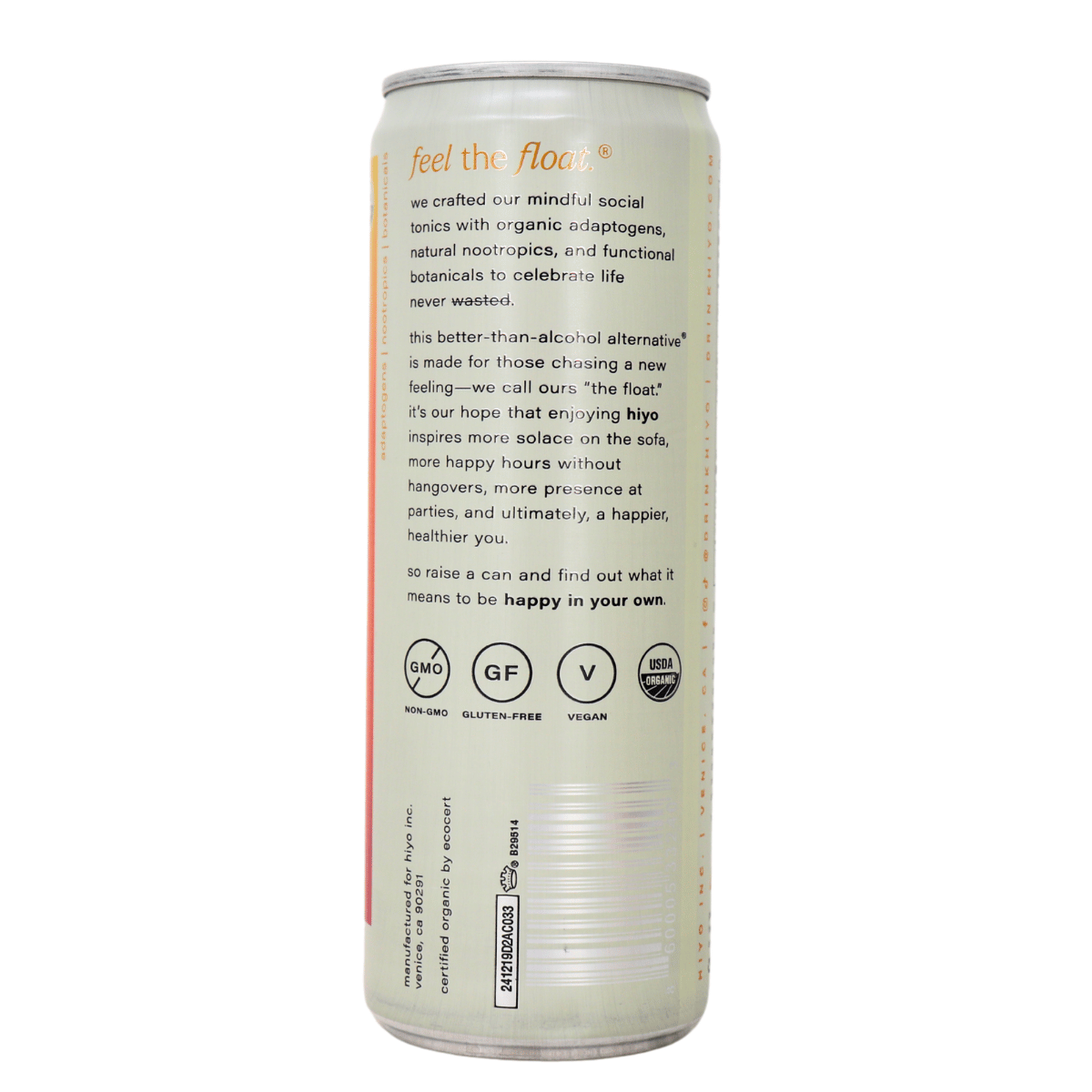 Hiyo Organic Non-Alcoholic Functional Seltzer Passionfruit