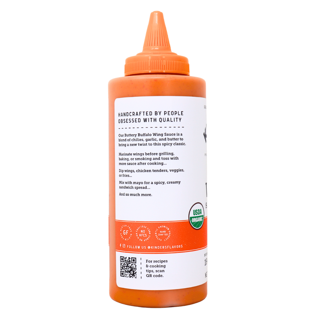 Kinder's Premium Organic Wing Sauce & Dip Buttery Buffalo at NaturaMarket