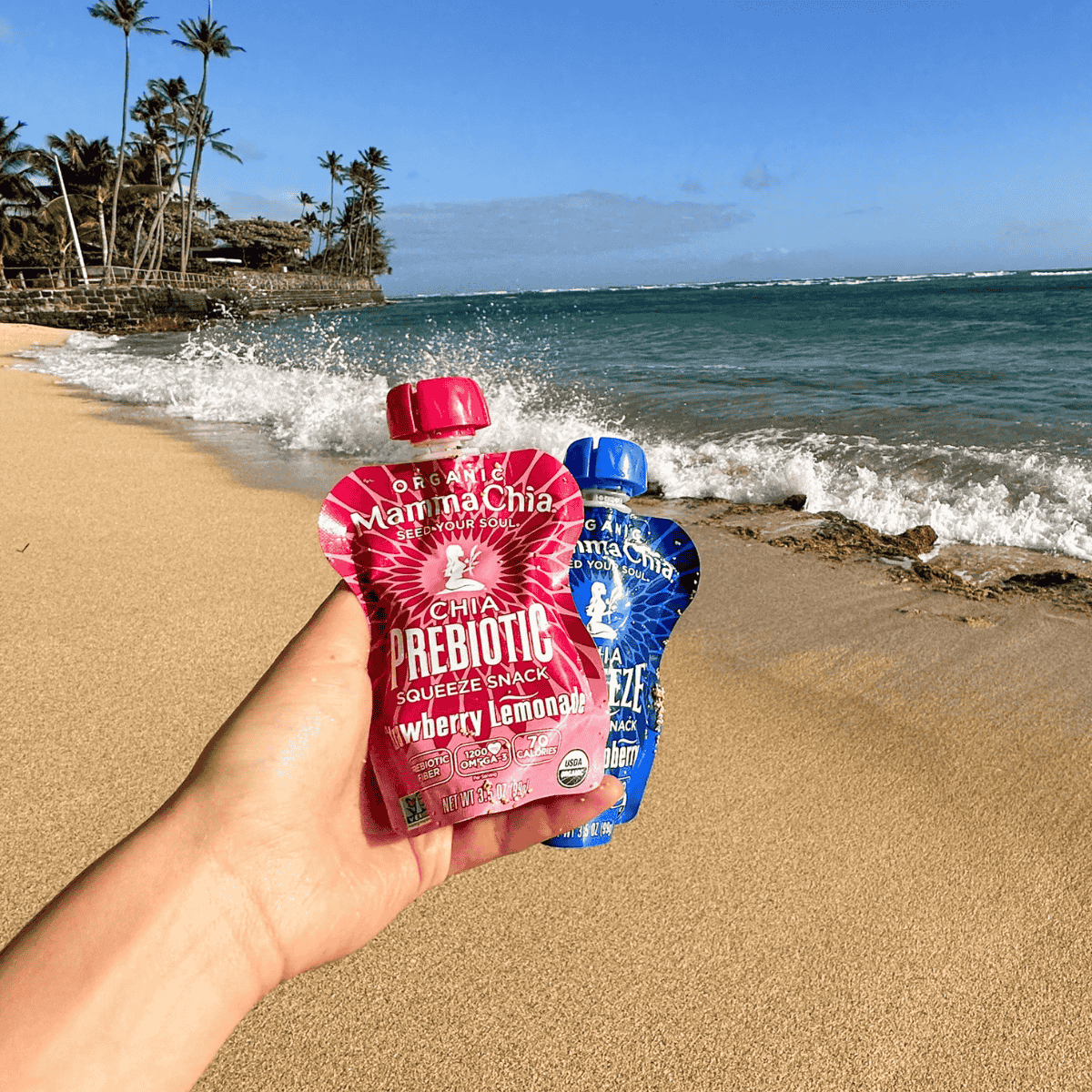 Gut Health Snacks Mamma Chia Organic Prebiotic Squeeze Snacks