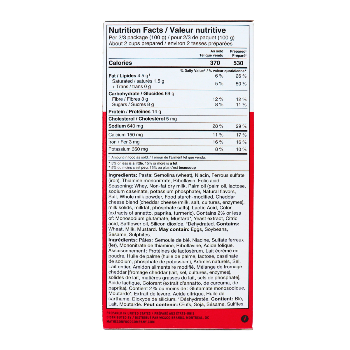 Matheson Food Company Macaroni and Cheese Original at NaturaMarket