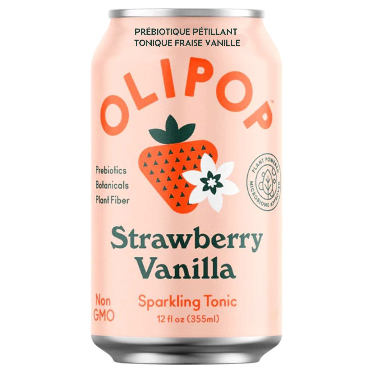 OLIPOP Prebiotic Sparkling Tonic Strawberry Vanilla at Natura Market
