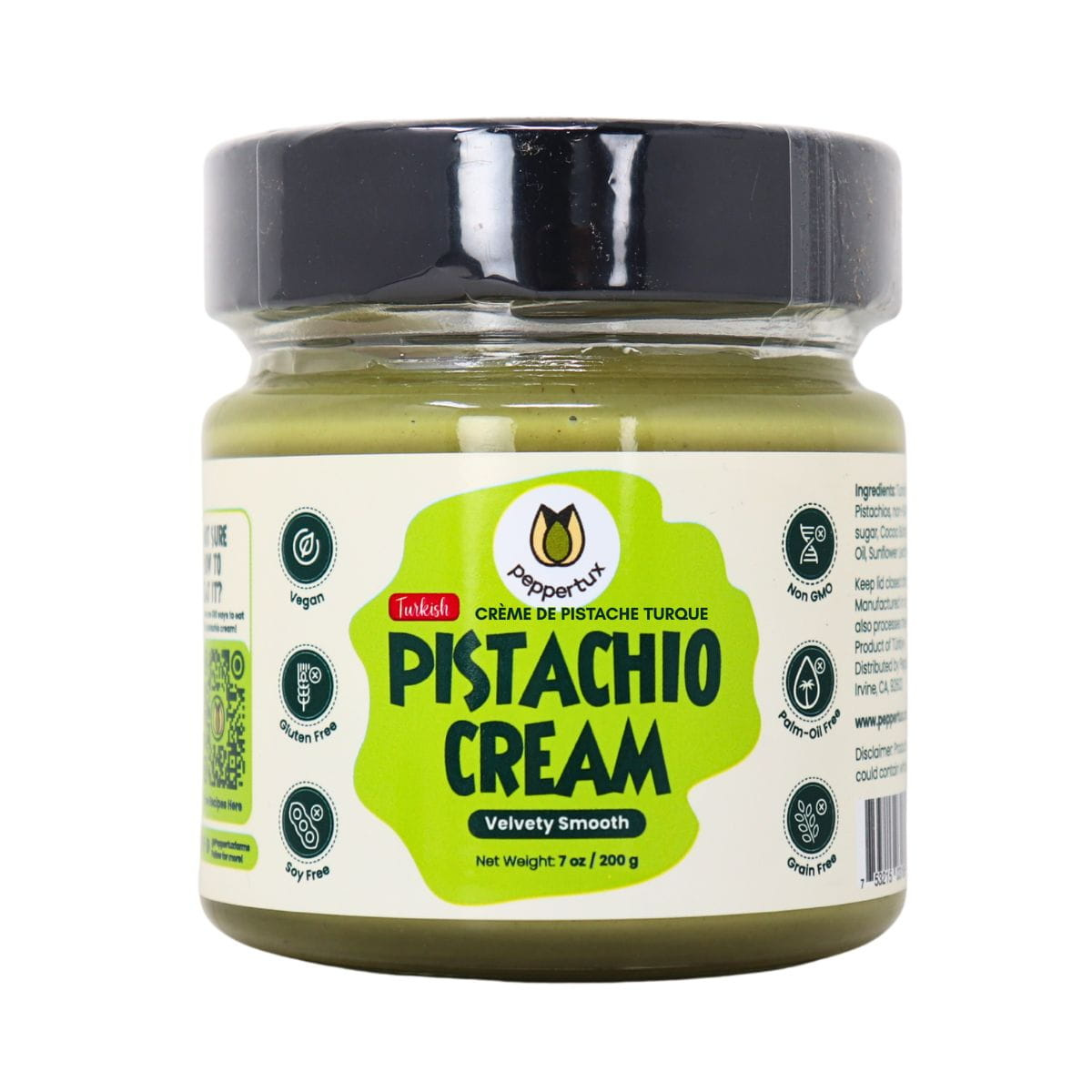 Peppertux Vegan Pistachio Cream at NaturaMarket