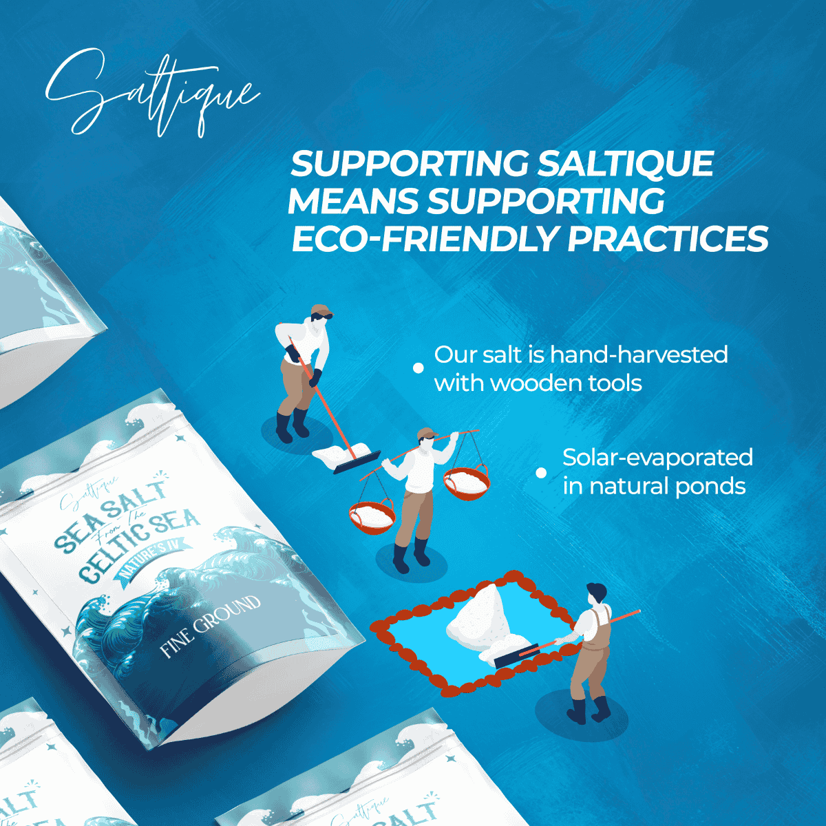 Saltique Unrefined French Celtic Sea Salt Fine Ground at NaturaMarket