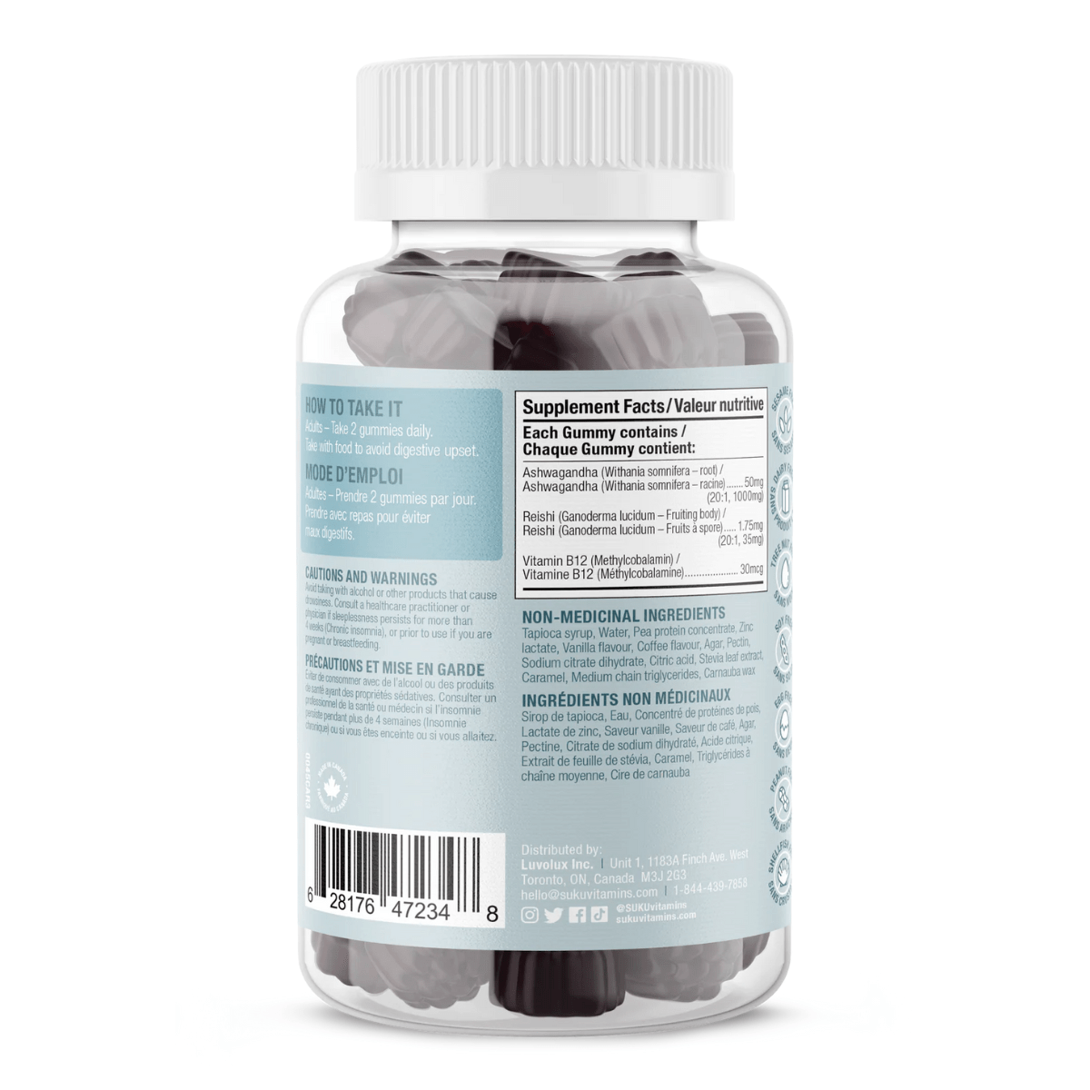 SUKU Vitamins SugarFree Gummies Ashwachill at NaturaMarket