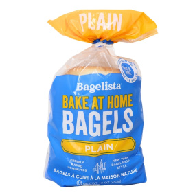 Bagelista Bake At Home Bagels Plain, 4 Pack