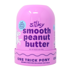 One Trick Pony Organic Silky Smooth Peanut Butter, 454g Front