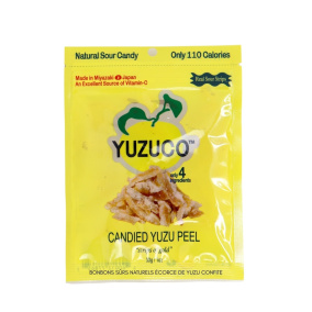 Yuzuco Natural Sour Candy Candied Yuzu Peel Front