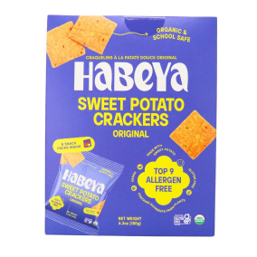 Habeya Gluten-Free Sweet Potato Crackers Original, 6 Packs