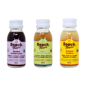 Booch Organic Tonic Shots Variety Pack, 3 Pack