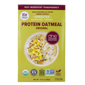 One Degree Organic Foods High-Protein Sprouted Oatmeal Original Front