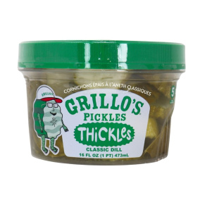 Grillo’s Pickles Thickles Classic Dill Front