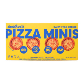 Blackbird Foods Dairy-Free Pizza Minis Cheese, 4 Mini Pizzas Front