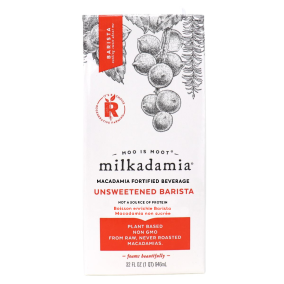 Front of Milkadamia Latte Da Barista Macadamia Milk at Natura Market