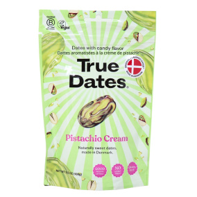 True Dates Flavoured Date Snacks Pistachio Cream Front