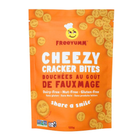 Freeyumm Allergen-Free Gluten-Free Cheezy Cracker Bites, 120 g