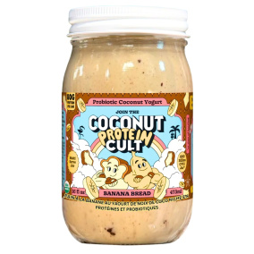 The Coconut Cult Probiotic High-Protein Coconut Yogurt Banana Bread Front