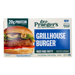 Dr. Praeger's Vegan Grillhouse Burger Front