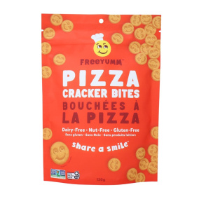 Freeyumm Allergen-Free Gluten-Free Pizza Cracker Bites, 120 g