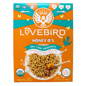 Lovebird Foods Grain-Free O’s Cereal Honey, 198g