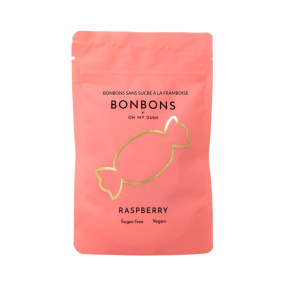 OH MY GUM! Sugar-Free Bonbons Raspberry, 32g