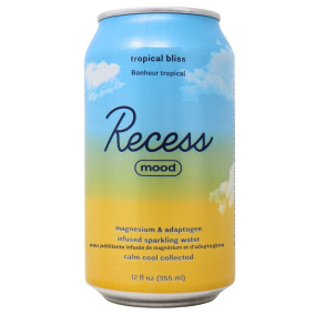 Recess Magnesium Infused Mood Sparkling Water Tropical Bliss Front