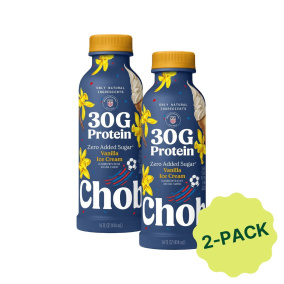 Chobani High Protein Greek Yogurt Drink Vanilla Ice Cream Front