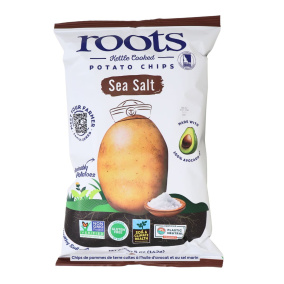 Roots Kettle Cooked in Avocado Oil Potato Chips Sea Salt Front