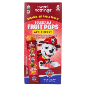 Sweet Nothings Organic Fruit Pops Apple Berry PAW Patrol front