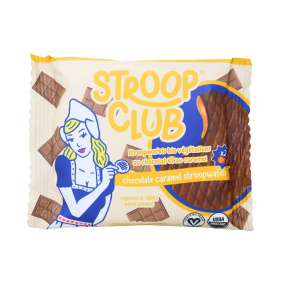 Stroop Club Organic Vegan Chocolate Caramel Stroopwafels Front