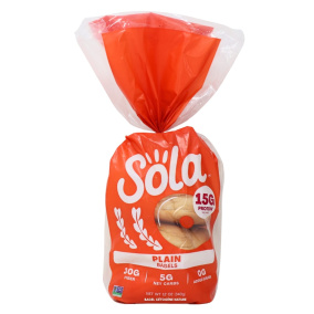 Sola Keto Bagel Plain Front