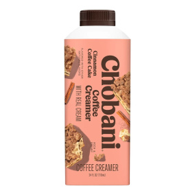 Chobani Dairy Coffee Creamer Cinnamon Coffee Cake Front