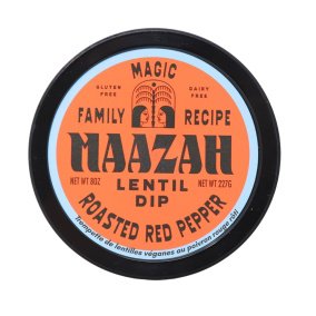 Maazah Vegan Lentil Dip Roasted Red Pepper Front