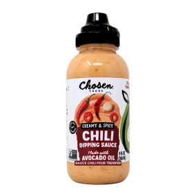 Front of Chosen Foods Everything Bagel Sauce With Avocado Oil - Avocado Oil Dressing - Avocado Oil Dips - Avocado Oil Sauce
