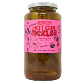 Good Girl Snacks Organic Hot Girl Pickles Original Dill Front