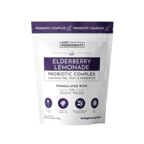 Just Ingredients 3-in-1 Probiotic Complex Elderberry Lemonade, 20 pack
