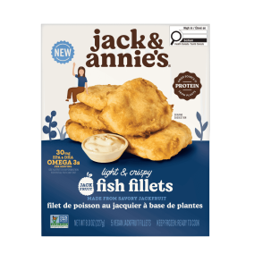 Jack & Annie’s Plant-Based Crispy Jackfruit Fish Filets Front