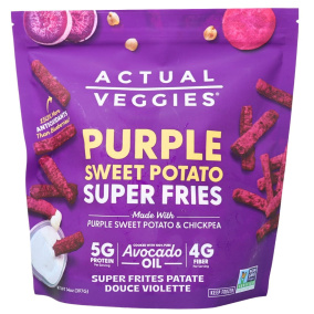Actual Veggies Super Fries Purple Sweet Potato front