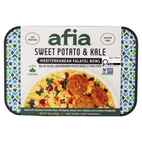 Afia Gluten-Free Mediterranean Falafel Bowl Sweet Potato & Kale Front