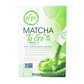 Aiya Ceremonial Grade Matcha Sticks To Go, 10 Packets