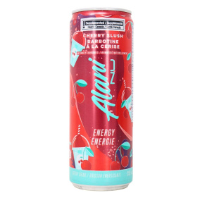 Front of Alani Nu Energy Drink Cherry Slush - Healthy Energy Drinks In Canada - Best Clean Energy Drink - Low Calorie Drink