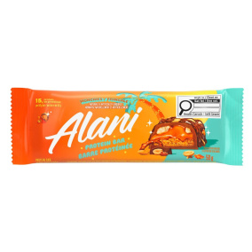 Front of Alani Nu Protein Bar Munchies